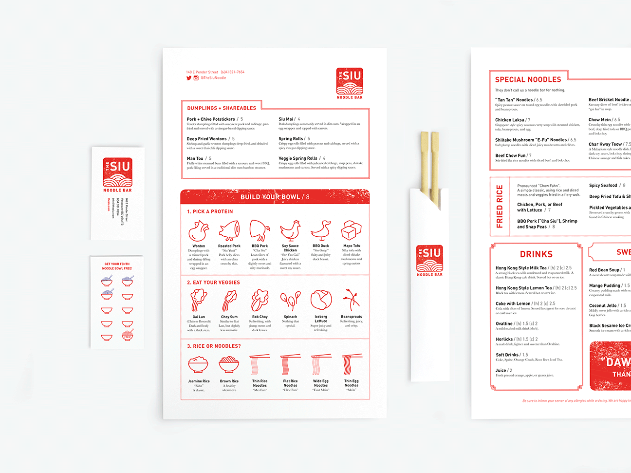 Menu and Stationery