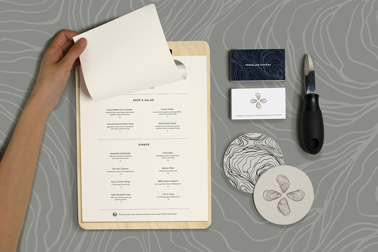 Propeller Oysters Stationery