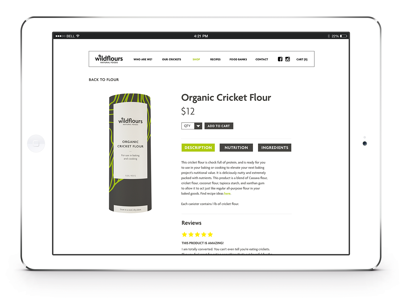 Wildflours Website